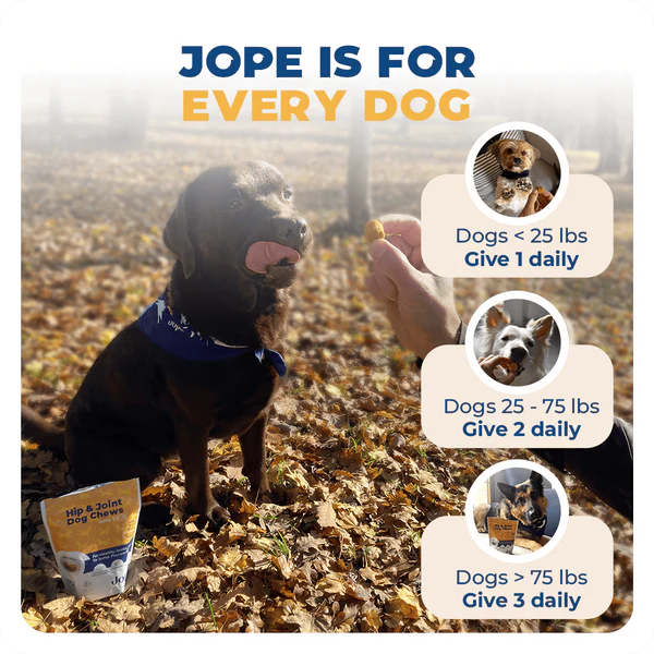 Jope Hip & Joint Dog Chews 60 Count
